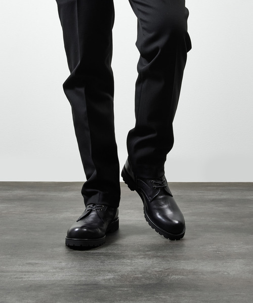 PADRONE(パドローネ)の「PADRONE パドローネ / SIDE ZIP LACE UP BOOTS (WATER PROOF LEATHER) ウォータープルーフサイドジップミリタリーブーツ レインブーツ 撥水 防水 ビブラムソール 日本製 / PU8759-1103(ブーツ・メンズ・ダークブラウン/ブラック・40/41/42)」の19枚目の写真