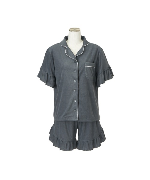 Francfranc(フランフラン)の「キシリトール加工 パイルパジャマ ダークグレー(ルームウェア/パジャマ・レディース・ダークグレー・FREE)」の1枚目の写真