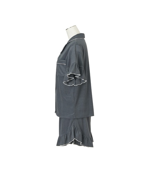 Francfranc(フランフラン)の「キシリトール加工 パイルパジャマ ダークグレー(ルームウェア/パジャマ・レディース・ダークグレー・FREE)」の2枚目の写真