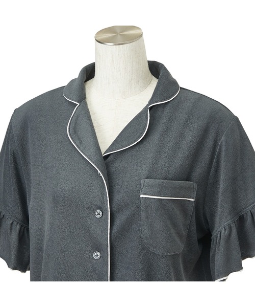 Francfranc(フランフラン)の「キシリトール加工 パイルパジャマ ダークグレー(ルームウェア/パジャマ・レディース・ダークグレー・FREE)」の4枚目の写真