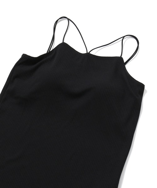 ROPE' PICNIC（ロペピクニック）の「コード使いカップ付きリブキャミインナー（キャミソール・レディース・ブラック/ベージュ/キナリ・36/38）」の11枚目の写真