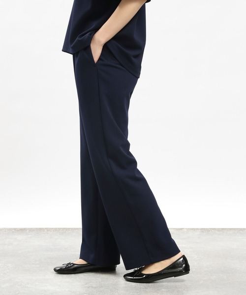 GLOBAL WORK Smile Seed Store（グローバルワーク スマイルシードストア）の「ジョーゼットリラックスパンツ/105269（その他パンツ・レディース・グレイッシュベージュ/ネイビー/ブラック・SMALL/X-LARGE/LARGE/MEDIUM）」の10枚目の写真