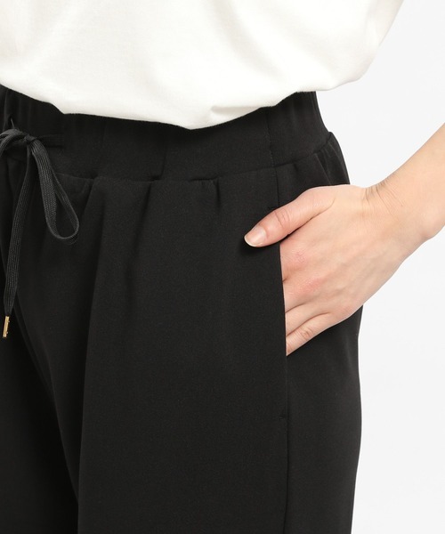 GLOBAL WORK Smile Seed Store（グローバルワーク スマイルシードストア）の「ジョーゼットリラックスパンツ/105269（その他パンツ・レディース・グレイッシュベージュ/ネイビー/ブラック・SMALL/X-LARGE/LARGE/MEDIUM）」の16枚目の写真