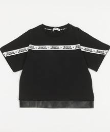 X-girl Stages | 女の子バックプリントロゴテープ半袖Tシャツ(Tシャツ/カットソー)