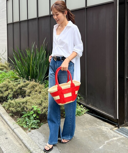 NOLLEY’S（ノーリーズ）の「アクティブ スキッパーシャツ（シャツ/ブラウス・レディース・ネイビー/ホワイト・FREE）」の11枚目の写真