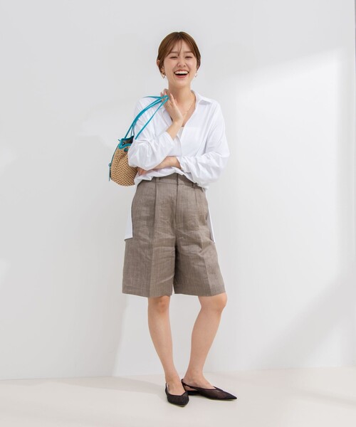 NOLLEY’S（ノーリーズ）の「アクティブ スキッパーシャツ（シャツ/ブラウス・レディース・ネイビー/ホワイト・FREE）」の16枚目の写真