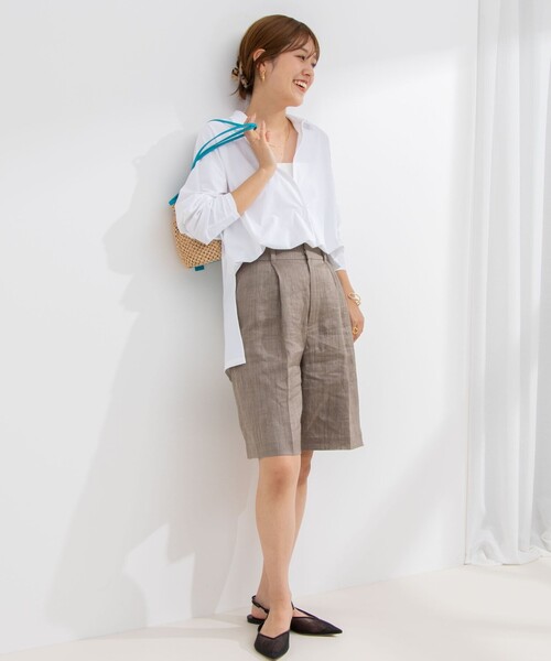 NOLLEY’S（ノーリーズ）の「アクティブ スキッパーシャツ（シャツ/ブラウス・レディース・ネイビー/ホワイト・FREE）」の17枚目の写真