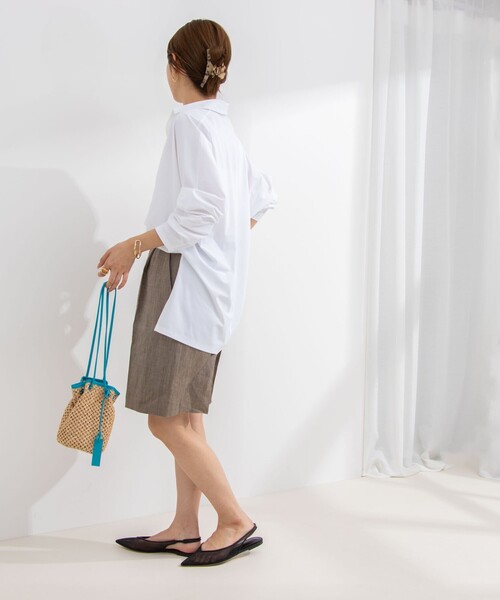 NOLLEY’S（ノーリーズ）の「アクティブ スキッパーシャツ（シャツ/ブラウス・レディース・ネイビー/ホワイト・FREE）」の21枚目の写真