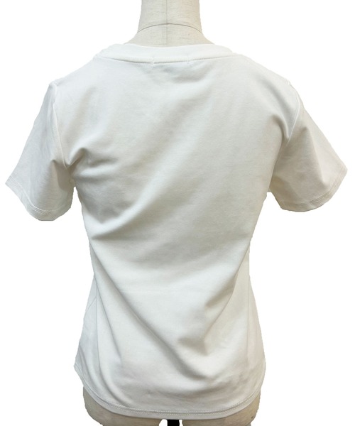 titty＆Co. PETIT（ティティアンドコープティ）の「レタリングリボンTシャツ（Tシャツ/カットソー・レディース・ホワイト/ピンク・FREE）」の19枚目の写真