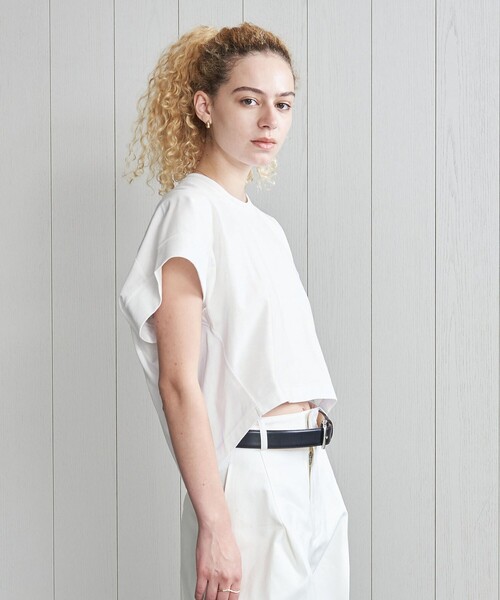 H BEAUTY&YOUTH UNITED ARROWS(エイチビューティーアンドユースユナイテッドアローズ)の「<H>クリアコットンショートプルオーバー(Tシャツ/カットソー・レディース・ホワイト/ブラック・FREE)」の10枚目の写真