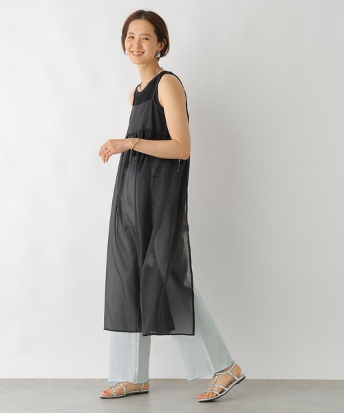 LEPSIM（レプシィム）の「2WAYシアーレイヤーワンピース 118737