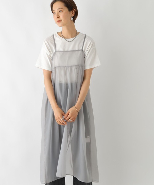 LEPSIM（レプシィム）の「2WAYシアーレイヤーワンピース　118737（ワンピース・レディース・アイボリー/ブラック/チャコールグレー・FREE）」の15枚目の写真