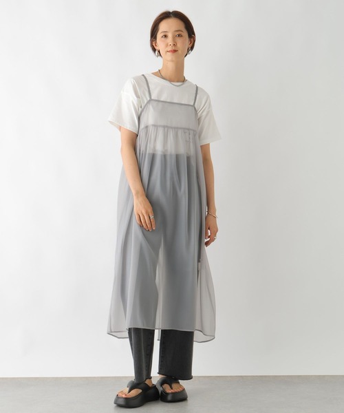 LEPSIM（レプシィム）の「2WAYシアーレイヤーワンピース　118737（ワンピース・レディース・アイボリー/ブラック/チャコールグレー・FREE）」の17枚目の写真