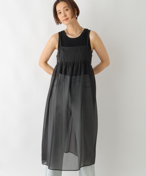 LEPSIM（レプシィム）の「2WAYシアーレイヤーワンピース 118737