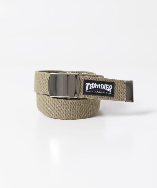 ITEMS URBANRESEARCH（アイテムズ アーバンリサーチ）の「THRASHER　Name Belt（ベルト・メンズ・ブラック/グレー/オフホワイト/ネイビー/イエロー/グリーン系その他/ベージュ/ホワイト/レッド・-）」の5枚目の写真