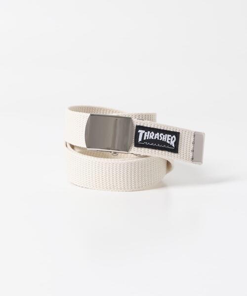 ITEMS URBANRESEARCH（アイテムズ アーバンリサーチ）の「THRASHER　Name Belt（ベルト・メンズ・ブラック/グレー/オフホワイト/ネイビー/イエロー/グリーン系その他/ベージュ/ホワイト/レッド・-）」の2枚目の写真