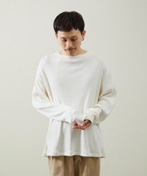 And A（アンドエー）の「And A アンドエー / SUPIMA COTTON CODE FRISE L/S CUT&SEWN スーピマコットンコードフライスロングスリーブカットソー / AA-S24M006（Tシャツ/カットソー）」
