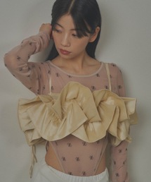 VIOLETTA | ボリュームウェーブフリルビスチェ(ベスト)