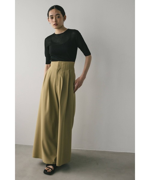 STYLEMIXER(スタイルミキサー)の「シアーリブラメニットトップ(ニット/セーター・レディース・シルバー/ゴールド/ブラック・FREE)」の5枚目の写真