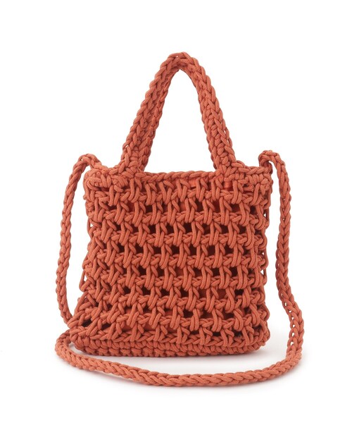 SHOO・LA・RUE（シューラルー）の「◆マクラメミニショルダーバッグ（ショルダーバッグ・レディース・アイボリー/ライトオレンジ系/キャメル/イエロー・00）」の20枚目の写真