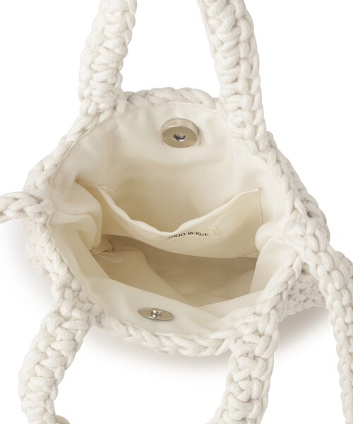 SHOO・LA・RUE（シューラルー）の「◆マクラメミニショルダーバッグ（ショルダーバッグ・レディース・アイボリー/ライトオレンジ系/キャメル/イエロー・00）」の12枚目の写真