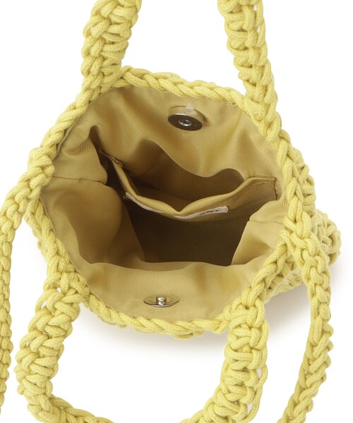 SHOO・LA・RUE（シューラルー）の「◆マクラメミニショルダーバッグ（ショルダーバッグ・レディース・アイボリー/ライトオレンジ系/キャメル/イエロー・00）」の13枚目の写真