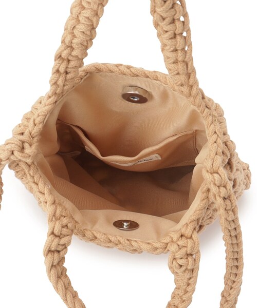 SHOO・LA・RUE（シューラルー）の「◆マクラメミニショルダーバッグ（ショルダーバッグ・レディース・アイボリー/ライトオレンジ系/キャメル/イエロー・00）」の14枚目の写真