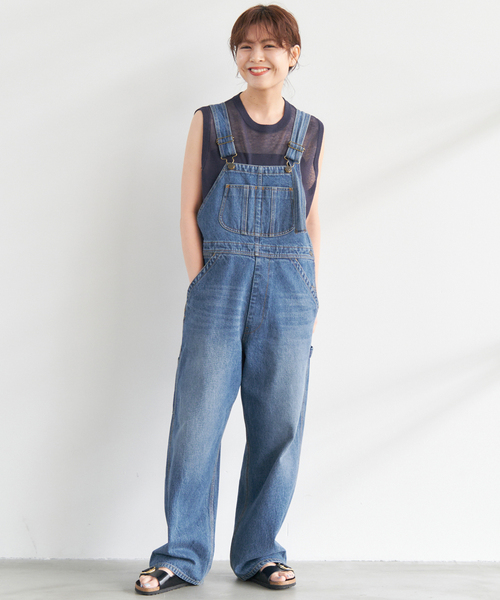 Spick & Span（スピックアンドスパン）の「S.Shiori*S デニムサロペット（サロペット/オーバーオール・レディース・ホワイト/ブルー系その他・38/36）」の14枚目の写真