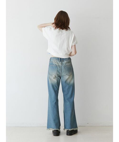 jouetie(ジュエティ)の「レースアップリボントップス(Tシャツ/カットソー・レディース・ブラック/オフホワイト/レッド・MEDIUM)」の17枚目の写真