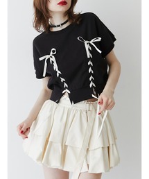 jouetie | レースアップリボントップス(Tシャツ/カットソー)