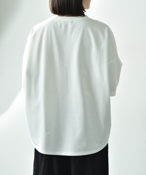 INTERPLANET(インタープラネット)の「ビジュロゴTシャツ(Tシャツ/カットソー・レディース・オフホワイト/ブラック・FREE)」の6枚目の写真