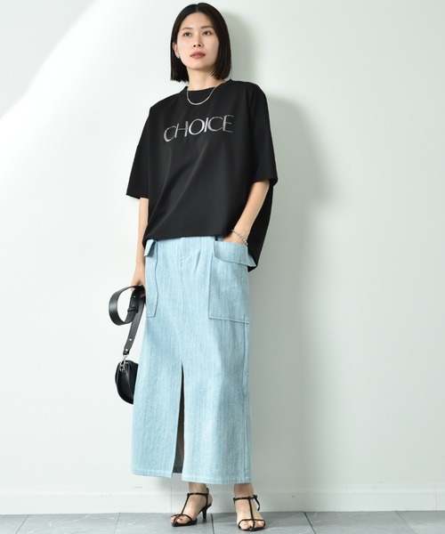 INTERPLANET(インタープラネット)の「ビジュロゴTシャツ(Tシャツ/カットソー・レディース・オフホワイト/ブラック・FREE)」の16枚目の写真
