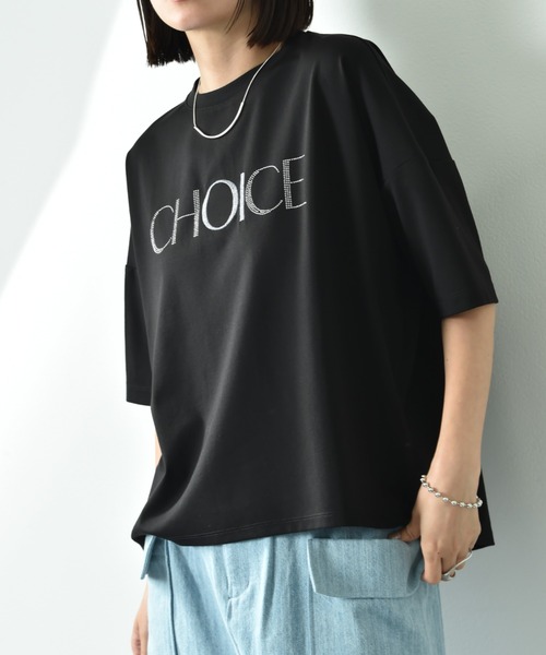 INTERPLANET(インタープラネット)の「ビジュロゴTシャツ(Tシャツ/カットソー・レディース・オフホワイト/ブラック・FREE)」の21枚目の写真