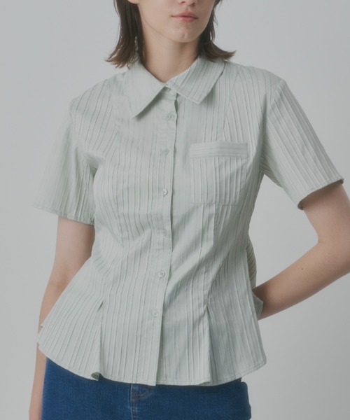 ビッグカラーシャツ / Big Collar Shirt シャツ Long frill big collar shirt / ロングフリルビック