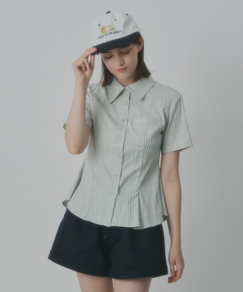 ★美品★ GIUNON ジウノン　ビッグカラーフレアシャツ　アイボリー big collar flare shirt / ビッグカラーフレアシャツ（シャツ