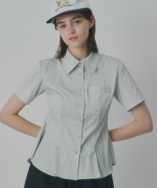 GIUNON ビッグカラーフレアシャツ GIUNON（ジウノン）の「big collar flare shirt / ビッグカラー