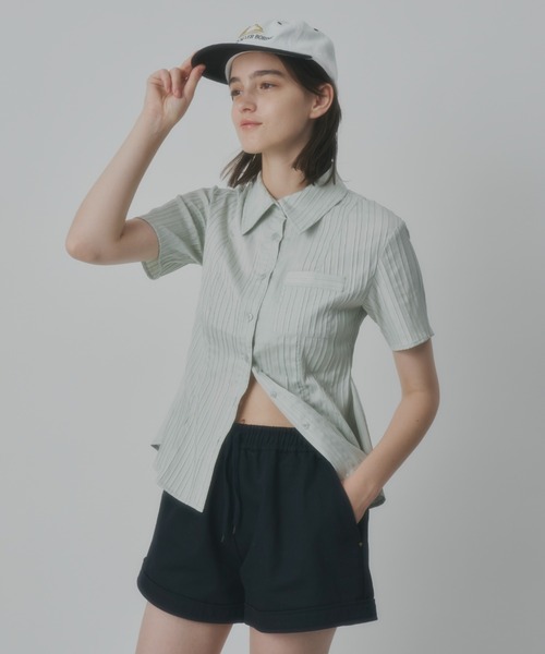 GIUNON（ジウノン）の「big collar flare shirt / ビッグカラー