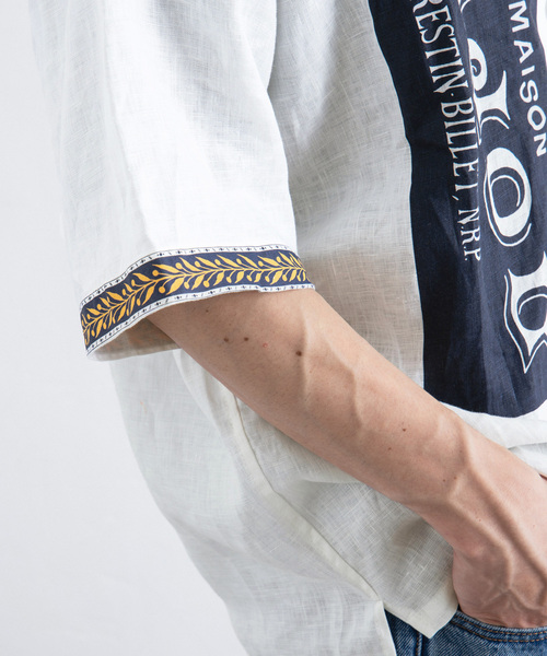 417 EDIFICE（フォーワンセブンエディフィス）の「SAJOU オープンカラーシャツ（シャツ/ブラウス・メンズ・ホワイト/ブラック・LARGE/MEDIUM）」の21枚目の写真