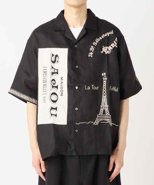 417 EDIFICE（フォーワンセブンエディフィス）の「SAJOU オープンカラーシャツ（シャツ/ブラウス・メンズ・ホワイト/ブラック・LARGE/MEDIUM）」の18枚目の写真