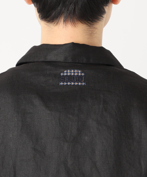 417 EDIFICE（フォーワンセブンエディフィス）の「SAJOU オープンカラーシャツ（シャツ/ブラウス・メンズ・ホワイト/ブラック・LARGE/MEDIUM）」の14枚目の写真