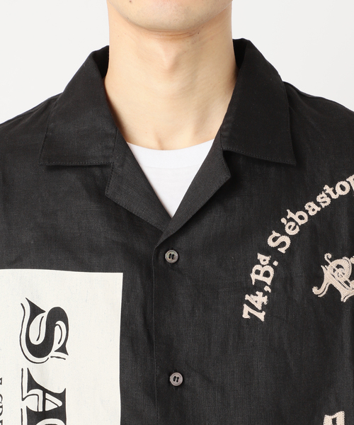 417 EDIFICE（フォーワンセブンエディフィス）の「SAJOU オープンカラーシャツ（シャツ/ブラウス・メンズ・ホワイト/ブラック・LARGE/MEDIUM）」の12枚目の写真