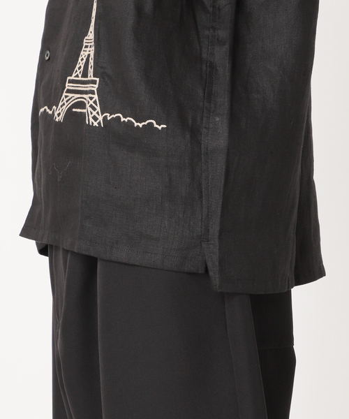 417 EDIFICE（フォーワンセブンエディフィス）の「SAJOU オープンカラーシャツ（シャツ/ブラウス・メンズ・ホワイト/ブラック・LARGE/MEDIUM）」の8枚目の写真