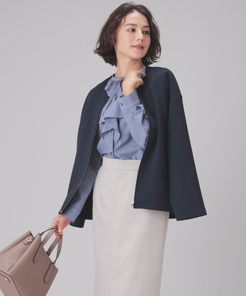 ノーカラージャケット（ノーカラージャケット）｜GLACIER lusso