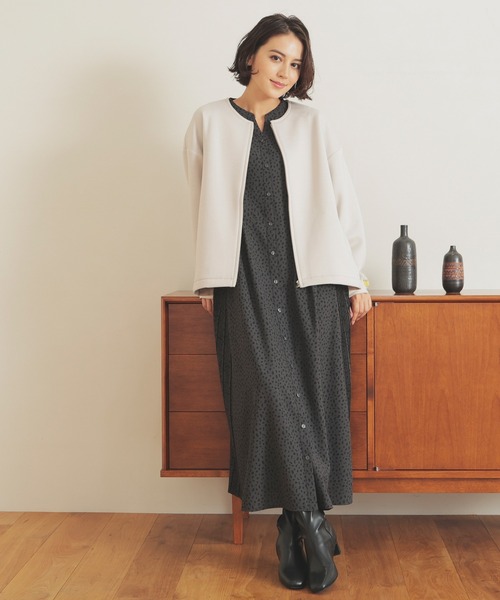 ノーカラージャケット（ノーカラージャケット）｜GLACIER lusso