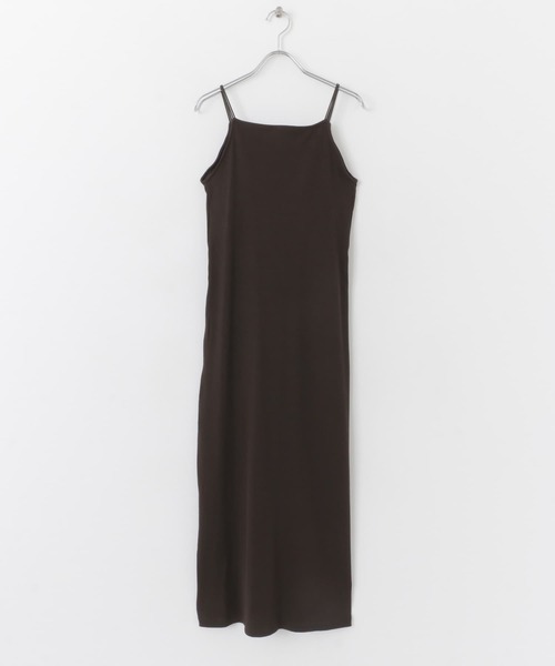 SENSE OF PLACE by URBAN RESEARCH（センスオブプレイスバイアーバンリサーチ）の「バックオープンカップツキリブワンピース（ワンピース・レディース・ブラウン/ベージュ/ブラック・S/ONE）」の13枚目の写真