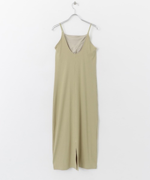 SENSE OF PLACE by URBAN RESEARCH（センスオブプレイスバイアーバンリサーチ）の「バックオープンカップツキリブワンピース（ワンピース・レディース・ブラウン/ベージュ/ブラック・S/ONE）」の9枚目の写真