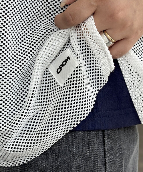 CPCM（シーピーシーエム）の「メッシュレイヤーナンバリングT（Tシャツ/カットソー・レディース・ネイビー/オフホワイト/ブラック・FREE）」の12枚目の写真