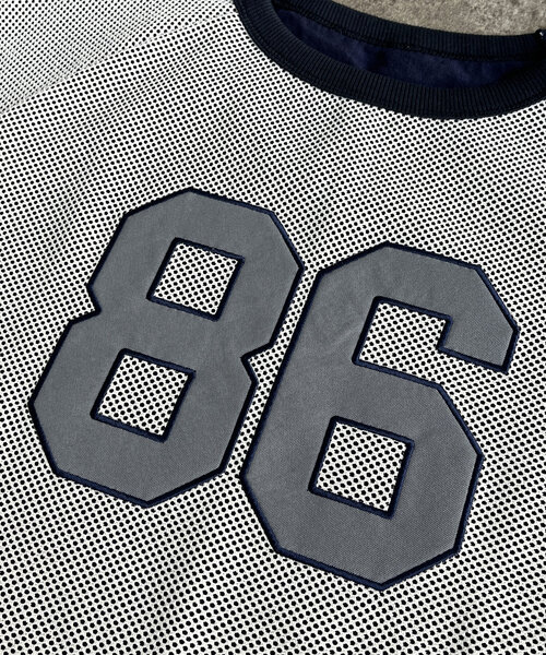CPCM（シーピーシーエム）の「メッシュレイヤーナンバリングT（Tシャツ/カットソー・レディース・ネイビー/オフホワイト/ブラック・FREE）」の15枚目の写真