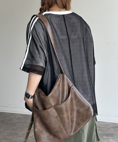 CPCM（シーピーシーエム）の「メッシュレイヤーナンバリングT（Tシャツ/カットソー・レディース・ネイビー/オフホワイト/ブラック・FREE）」の19枚目の写真