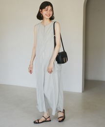 ROPE' PICNIC | フロントジップサイドリブワンピース/撥水加工・リンクコーデ(ワンピース)